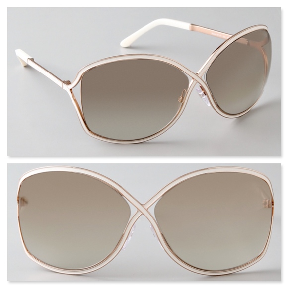 Tom Ford Accessories - New TOM FORD Ivory Oversized Sunglasses
